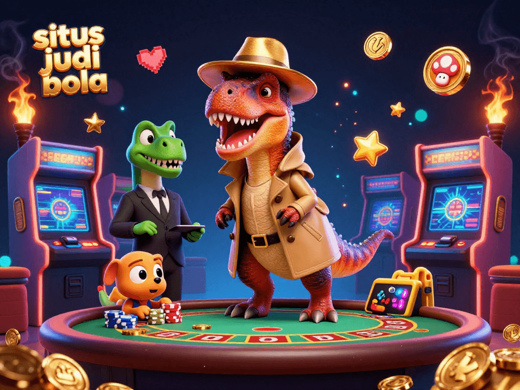 Sneak chips at the situs judi bola table as a velociraptor card counter evades the pit boss