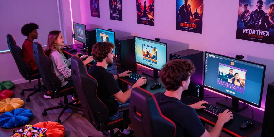 Enjoy thrilling html sex games in a vibrant gaming environment with friends.