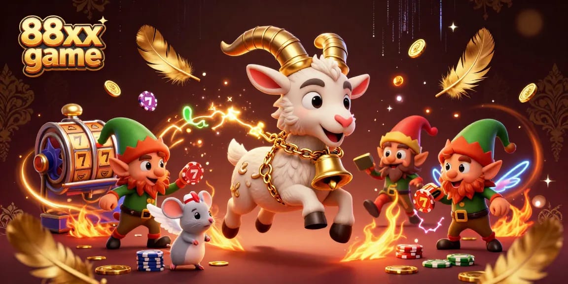 Experience the excitement of the 88xx game with a thrilling casino scene featuring mythical characters.