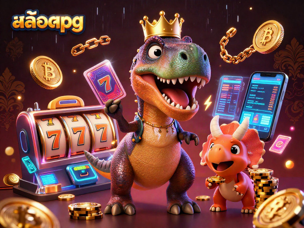 Experience thrilling action with สล็อตpg as colorful characters shuffle cards and stack chips.