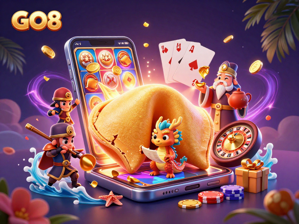Experience winning moments with vibrant GO8 casino connections in an animated fantasy world.