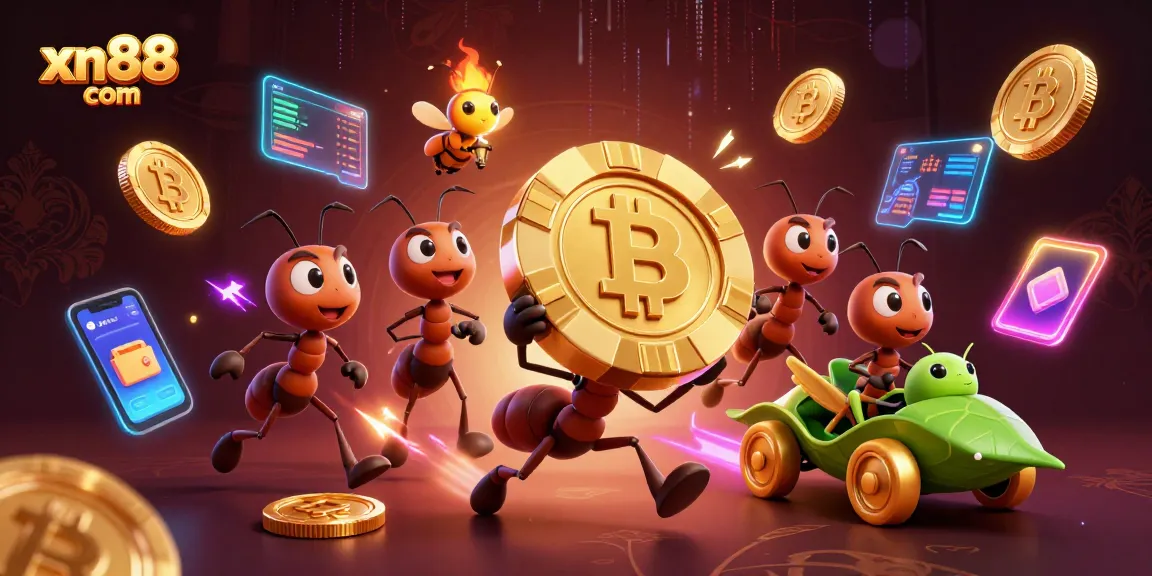 Experience thrilling wins at xn88 com with animated ants heist and golden poker chip adventure.