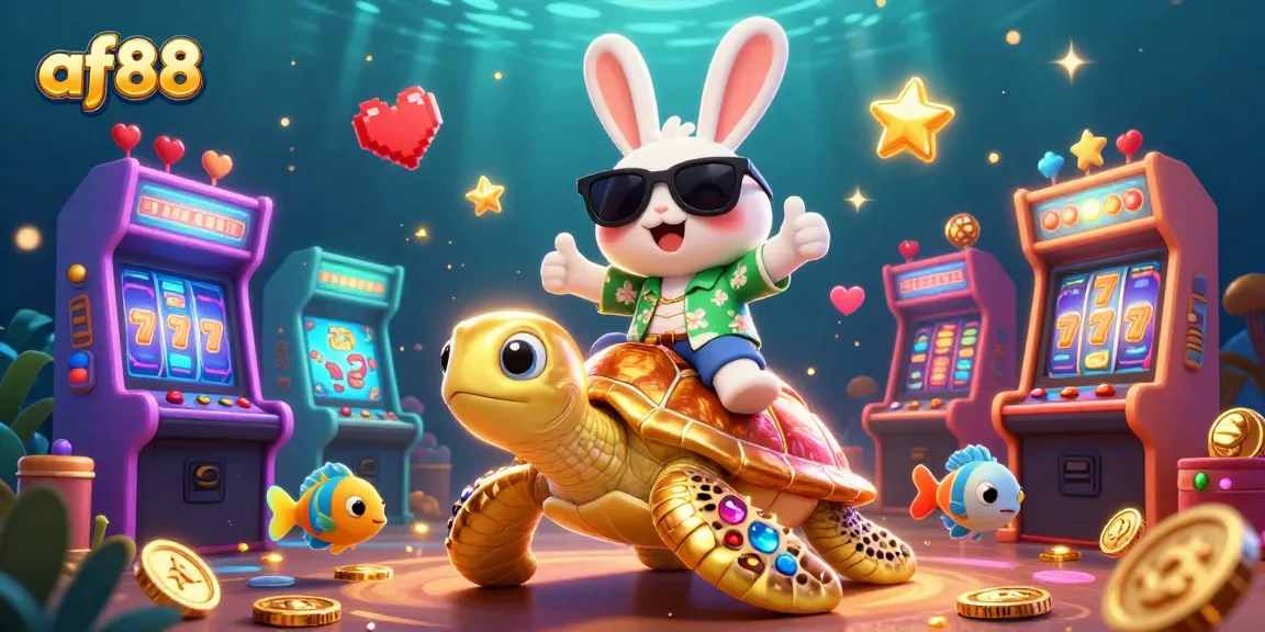 Experience the thrill of af88 slots with colorful characters in a vibrant underwater casino.