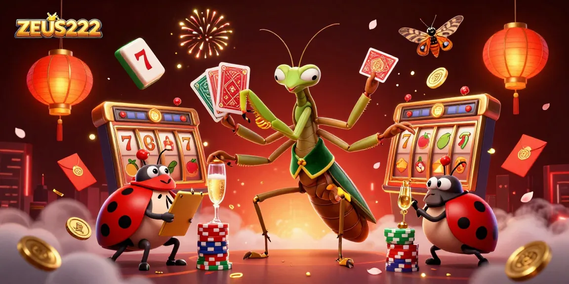 ZEUS222 enhances gaming experience with vibrant slot scenes and engaging characters in action.