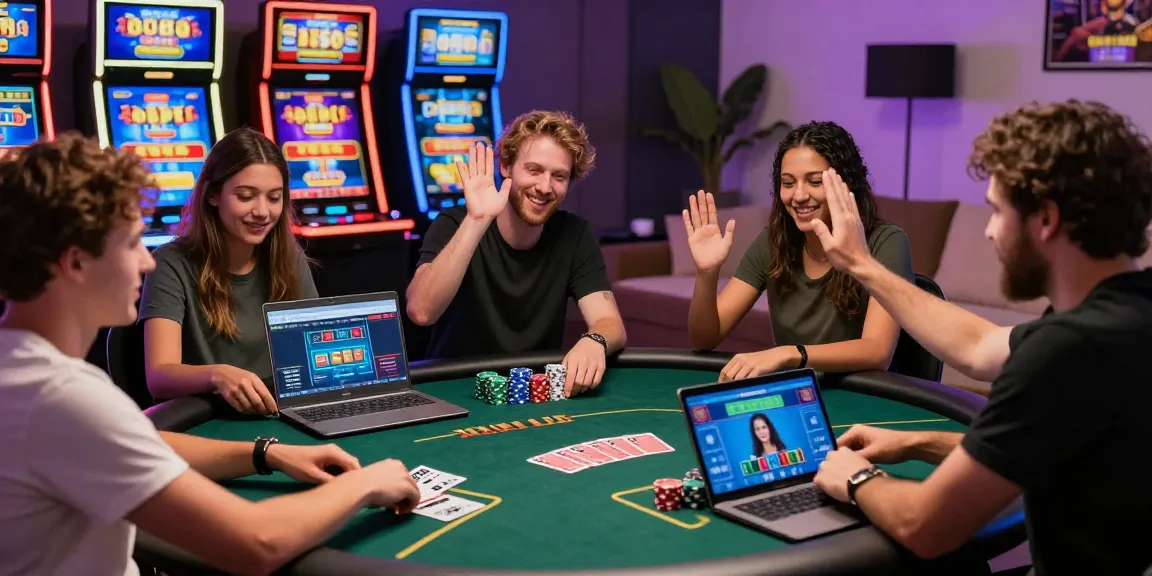 Giocatori che si divertono con giochi emozionanti nei casinò non AAMS con grafiche vivaci e ricche promozioni.
