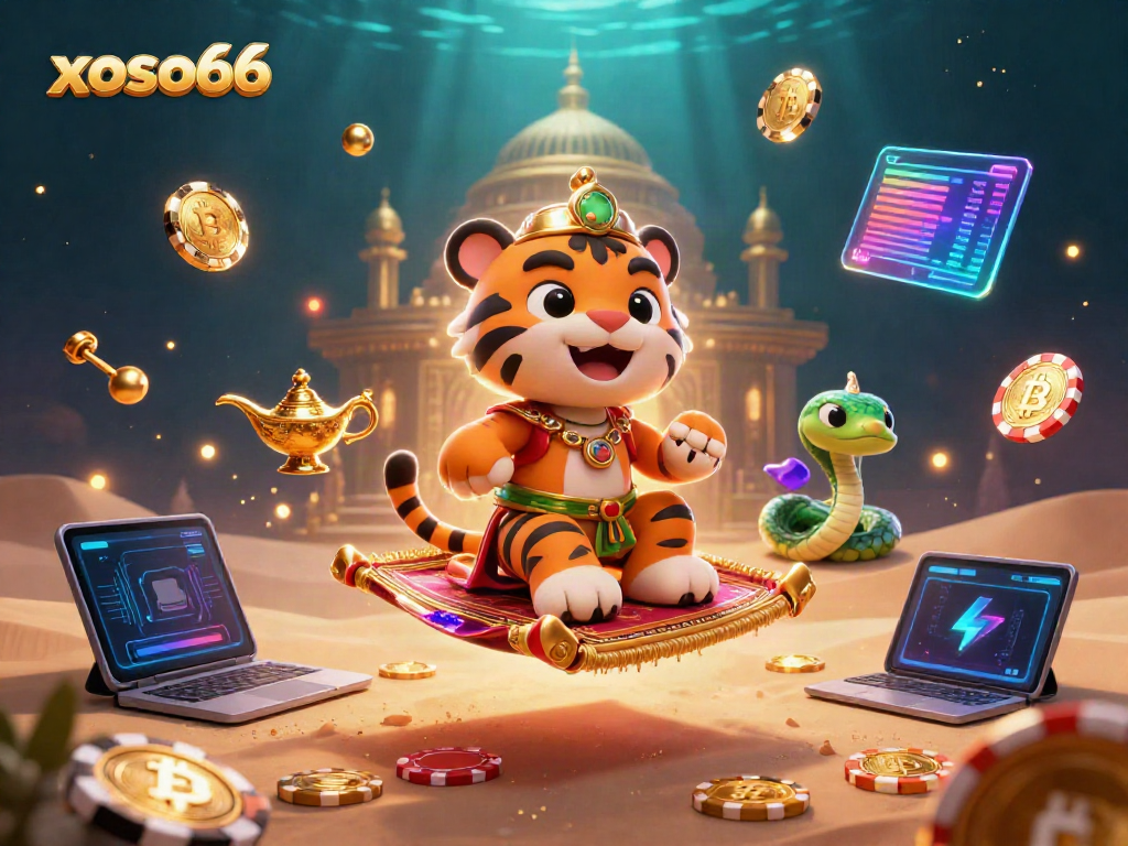 Join the excitement with xoso66 and win big while experiencing glamorous casino fun in a dynamic 3D illustration.