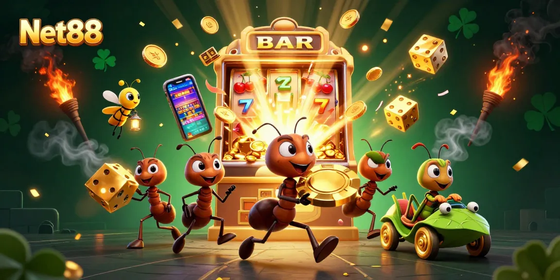 Net88's animated heist scene with vibrant casino elements enriching the gambling experience.