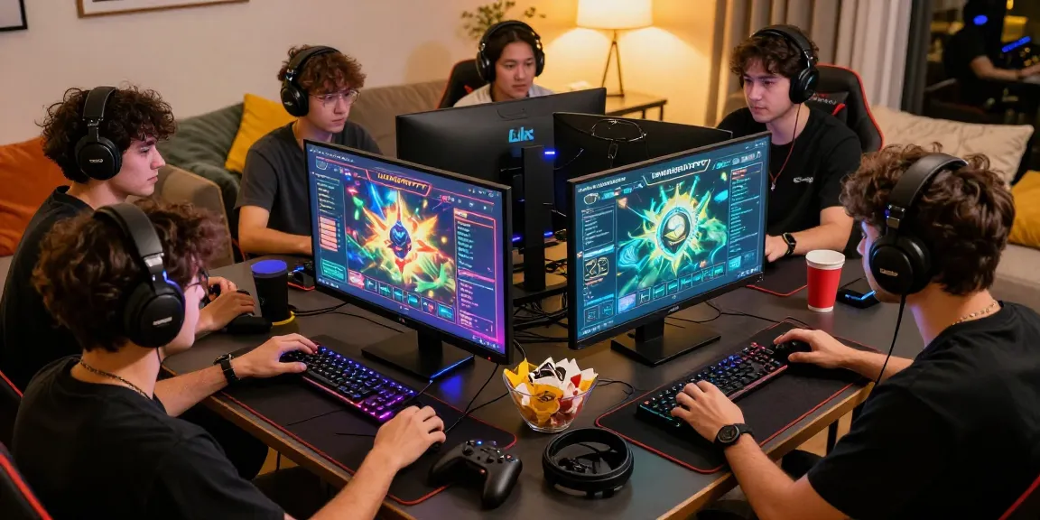 Pengalaman bermain Link LUXURY777 di ruang gaming yang cerah dan penuh semangat.