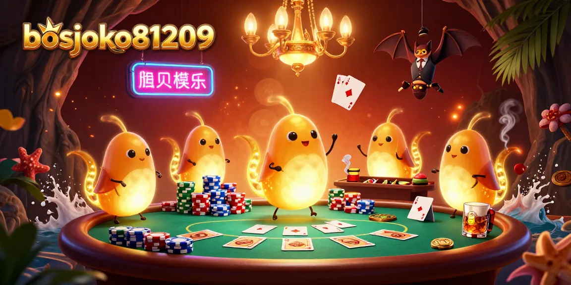 Menyenangkan bermain di bosjoko81209 dengan tim glowworms dan dealer kelelawar di meja poker.
