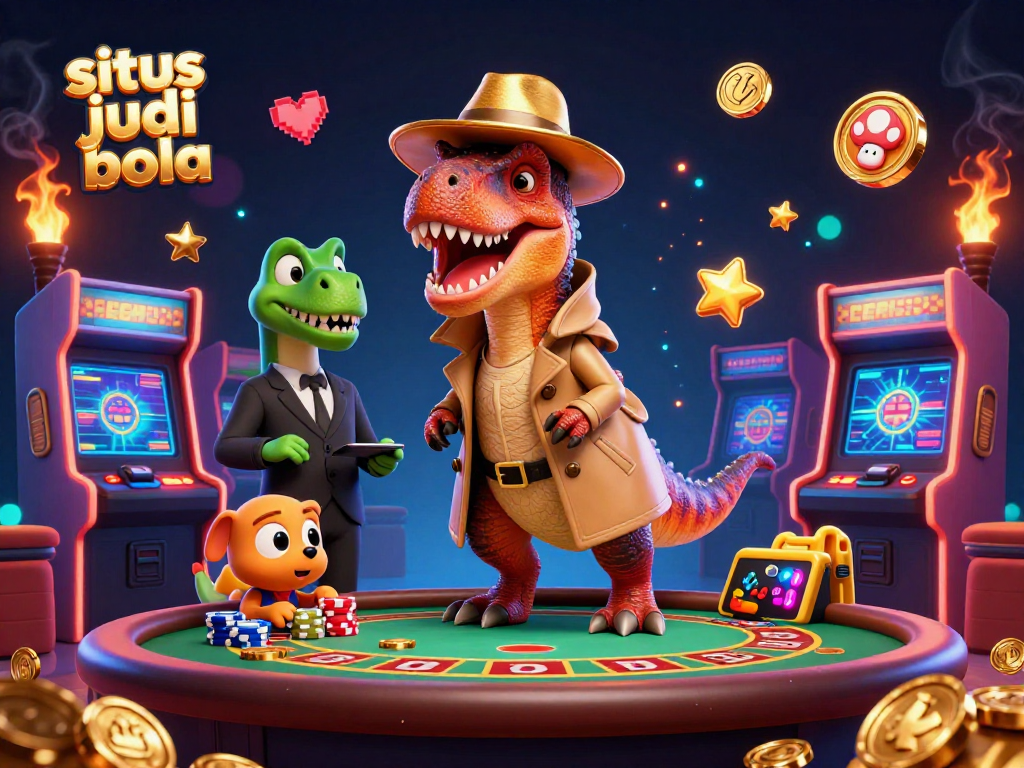 Sneak chips at the situs judi bola table as a velociraptor card counter evades the pit boss
