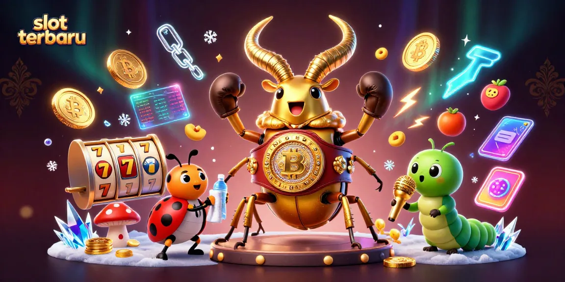 Experience the excitement of slot terbaru with vibrant illustrations of gaming characters and elements.