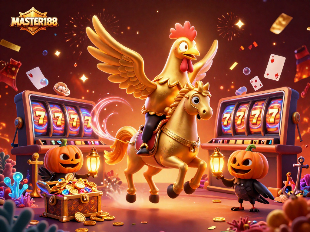 Experience thrilling jackpots with MASTER188 in a vibrant casino scene.
