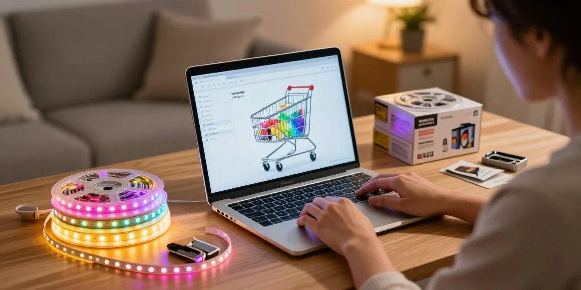 Banda led online shopping experience showcasing vibrant products in a cozy home setting.