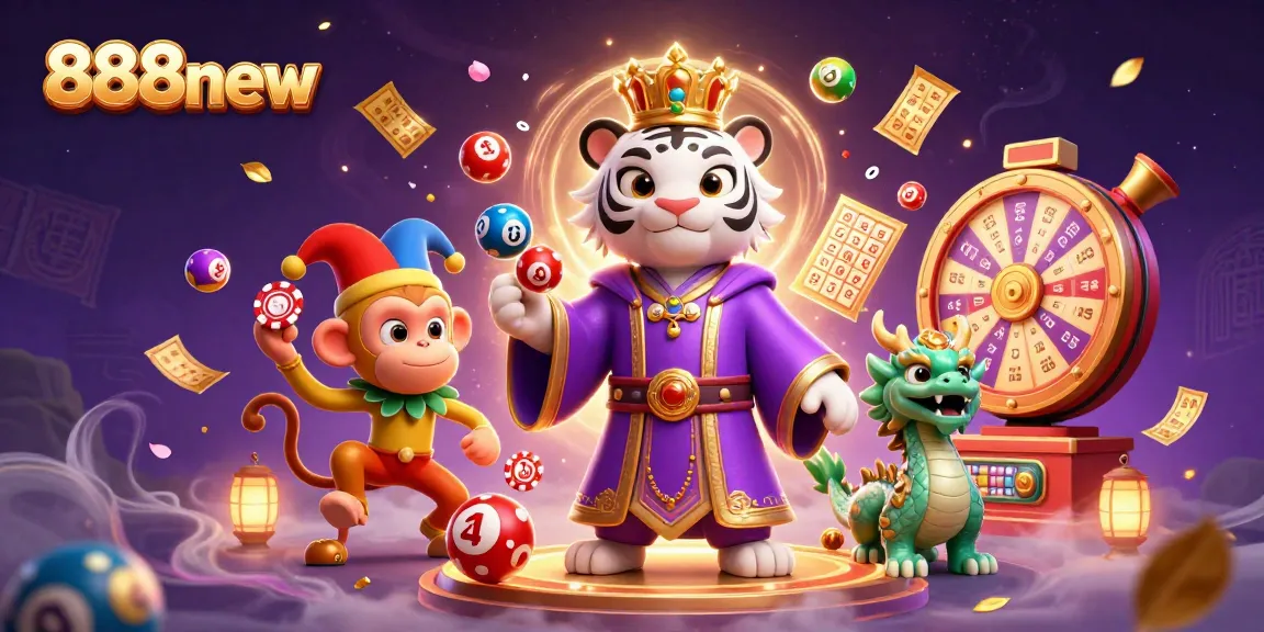 Spin the prize wheel with 888new's vibrant lottery scene featuring dynamic game elements.