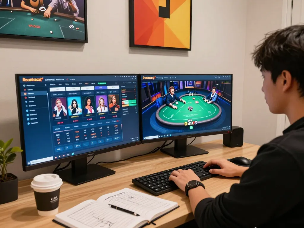 Engaging moment with keonhacai tv live betting screen showing active gameplay and strategy notes.