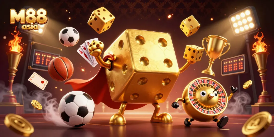 Experience thrilling betting action with M88 asia, featuring engaging casino characters and dynamic gameplay.