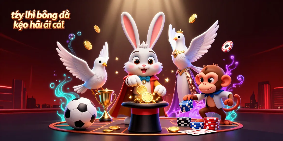 Experience the thrill of tỷ lệ bóng đá kèo nhà cái with a magician rabbit and dazzling casino elements.