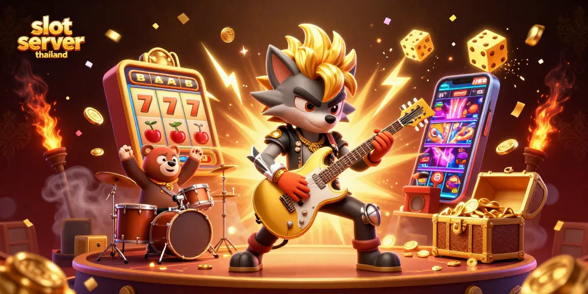 Experience thrilling wins with slot server thailand in a vibrant casino scene bursting with excitement.