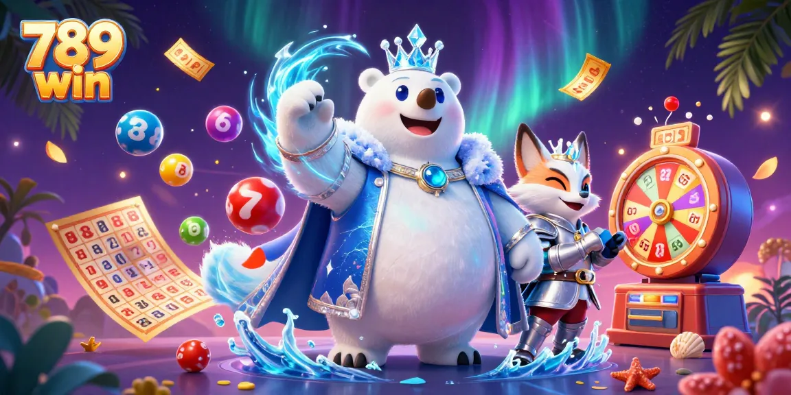 Engage in thrilling gameplay at 789 win with vibrant colorful lottery elements and energetic casino visuals.