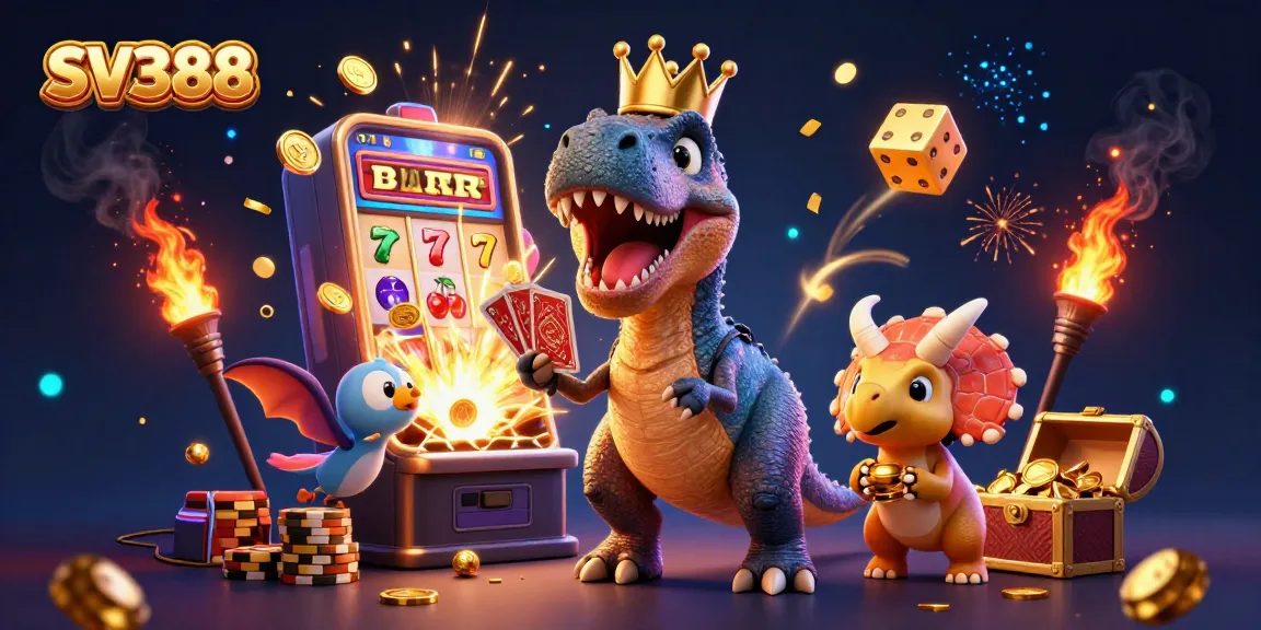 Experience SV388's thrilling cockfighting action with captivating characters and dazzling casino elements.