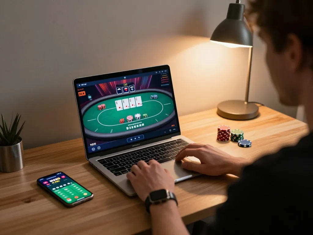 Engaging in online gaming with 789winlem poker strategies from a cozy setup