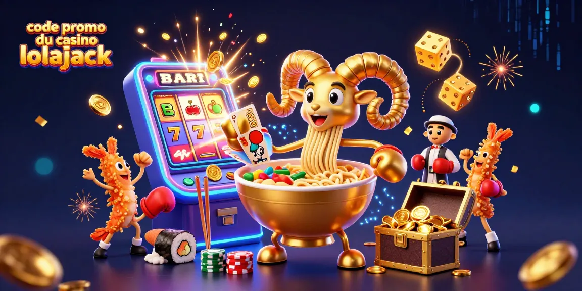 Win big with the code promo du casino lolajack featuring vibrant characters and exciting casino elements.