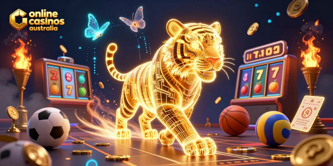 Engage with top online casinos Australia in this vibrant digital casino landscape filled with dynamic game elements and energy.
