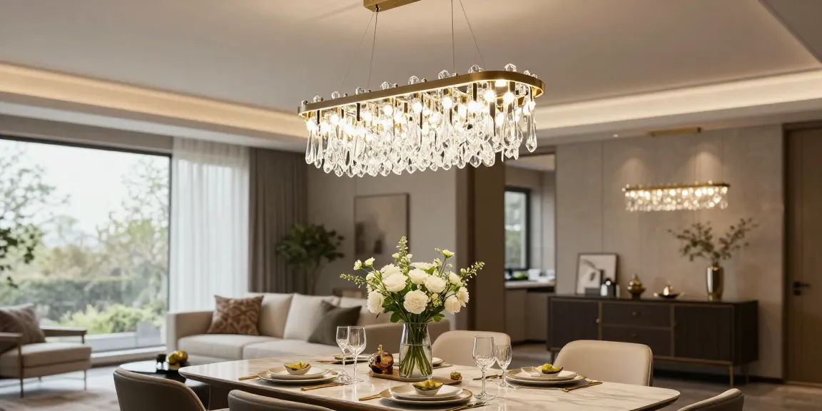Candelabre LED moderne amplifică eleganța livingului cu iluminat sofisticat.
