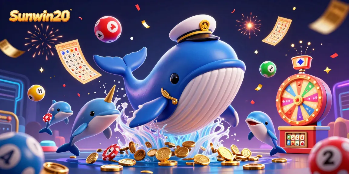Join the fun at Sunwin20 with whales, dolphins, and vibrant lottery games!