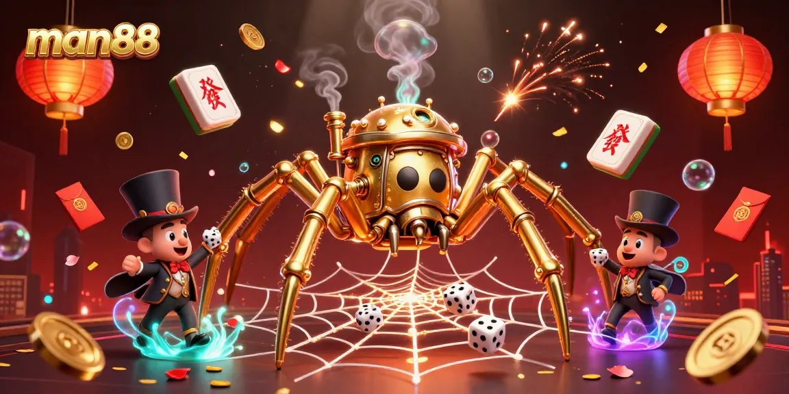Engage with man88's dynamic 3D casino scene showcasing luck and excitement with stunning details.